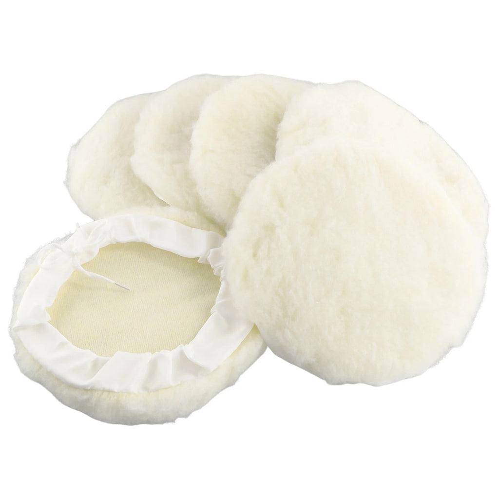 Set of 6 Buffing Polishing Pads Wool Wheel Mop Kit for Car Polisher