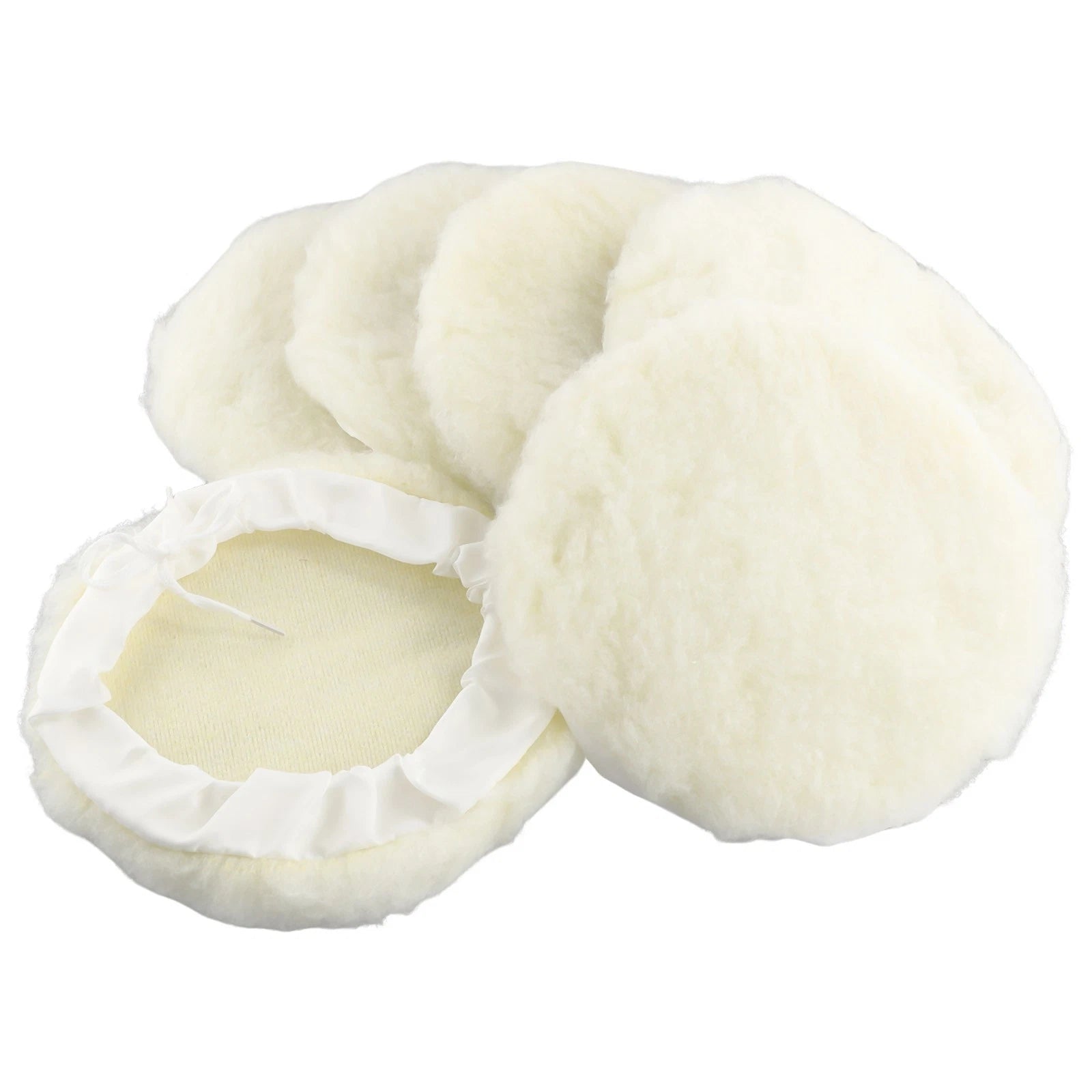 Set of 6 Buffing Polishing Pads Wool Wheel Mop Kit for Car Polisher