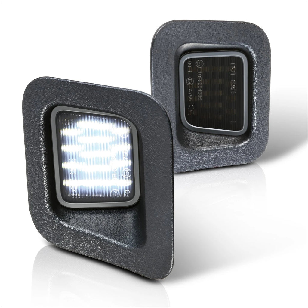 2X Clear Lens LED License Plate Lights for Dodge Ram 1500-3500 (2003–2013)