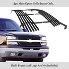 Upper Stainless Black Billet Grill for Silverado 1500 (2003-2005)