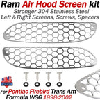 Ram Air Hood Screen & Hardware for Pontiac Firebird Trans Am WS6 (1998–2002)