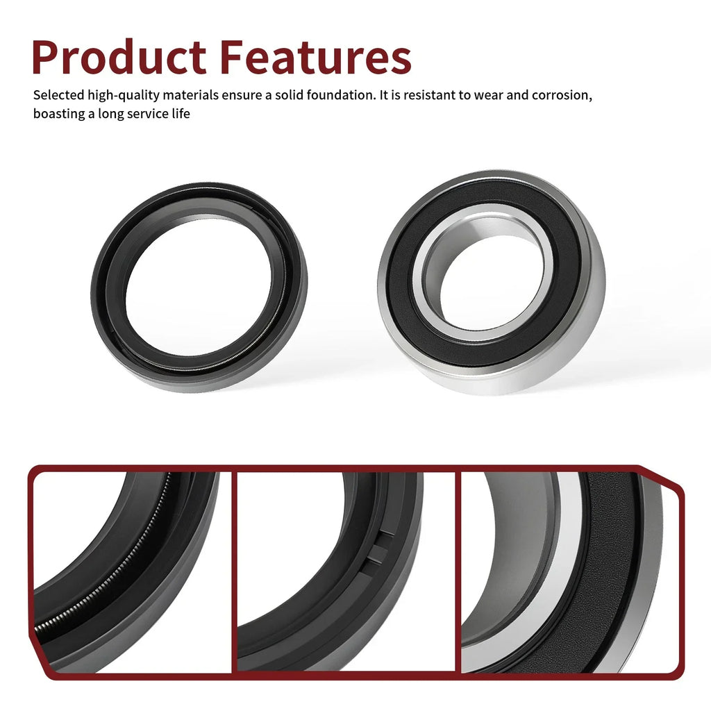 2 x Set Front Wheel Bearings Seals for Kawasaki Mule (2010–2020)