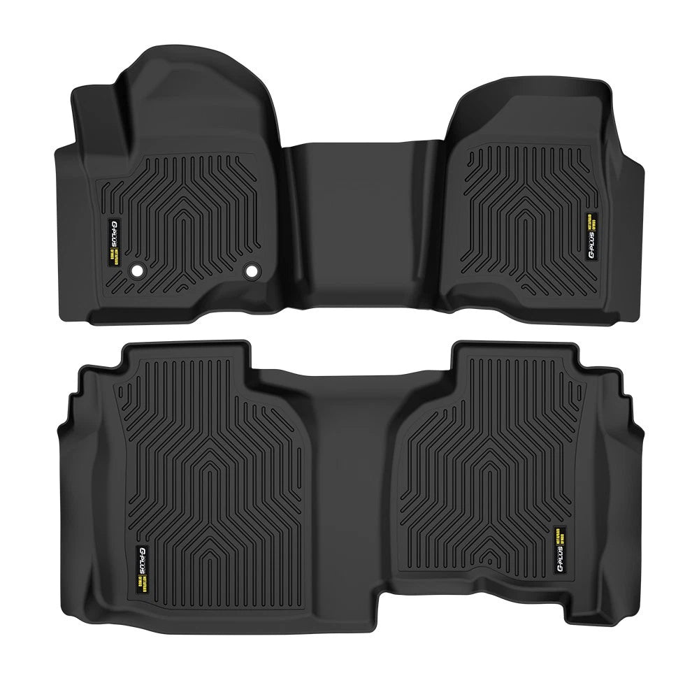 TPE Floor Mats Liners for Chevrolet Silverado/Sierra 1500 Double Cab (2019–2025)
