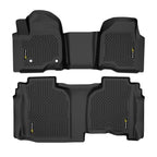 TPE Floor Mats Liners for Chevrolet Silverado/Sierra 1500 Double Cab (2019–2025)
