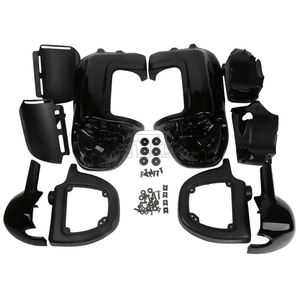 Black Lower Vented Leg Fairing for Harley Touring Tri Street Glide (1983-2013)
