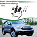 8pcs Front Suspension Kit Tie Rod Ends & Ball Joints for Honda Civic (2006-2011)
