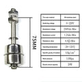 Water Level Sensor Float Switch for Easy Use (Stainless Steel)