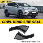 Set of 2 Fender Cowl Hood Side Seals LH & RH for Toyota RAV4 (2013–2018)