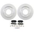 Set of 2 Bosch Rear 302mm Disc Brake Rotors & SemiMet Pads for Entourage Sedona (2007–2014)