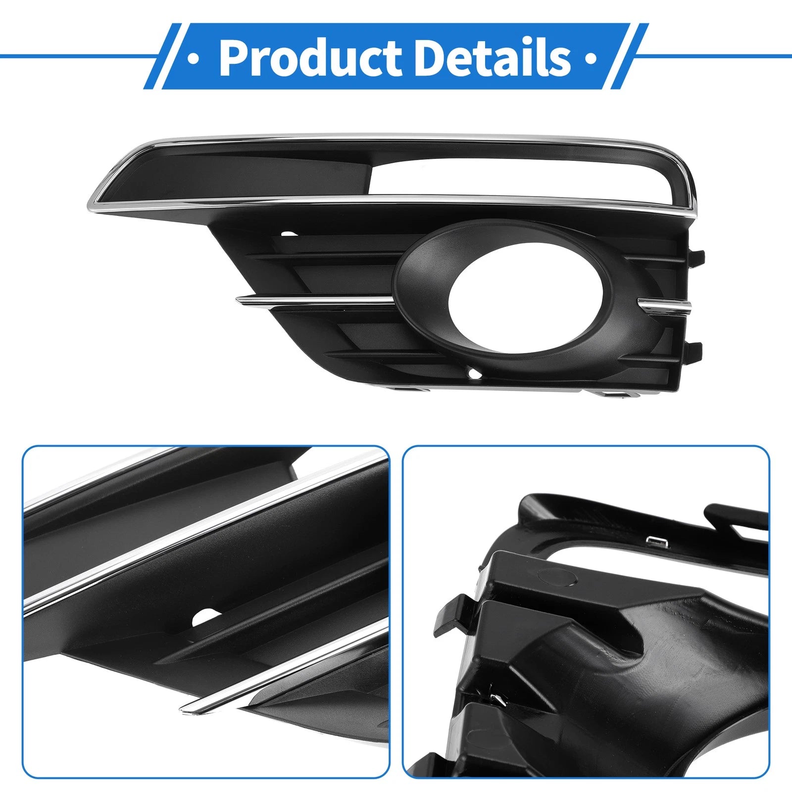1pc Fog Light Grill for Volkswagen Beetle (2016–2019) No. 5C5854661J