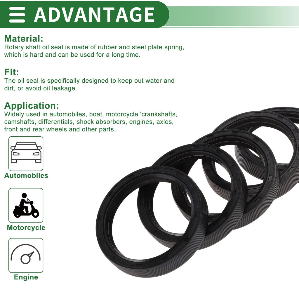 Set of 5 Oil Seals NBR Rubber 50x62x12mm for Various Models 