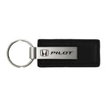 Black Leather Keychain KC1540.PIL - Officially Licensed for Honda Pilot