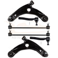 Set of 6 Front Lower Control Arms Tie Rods Sway Bars for Toyota Prius C (2012–2015)
