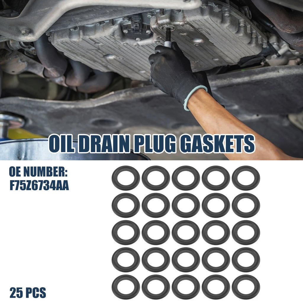 25pcs Oil Drain Plug Gaskets 14mm ID No.F75Z6734AA for Ford Crown Victoria (1992–2011)