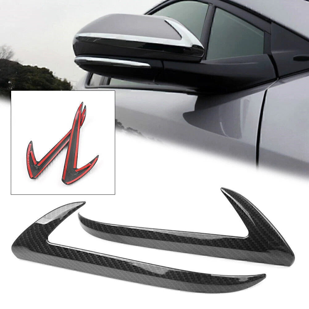 Carbon Fiber Style Side Rearview Mirror Trim Cover for Toyota CHR (2016–2018)