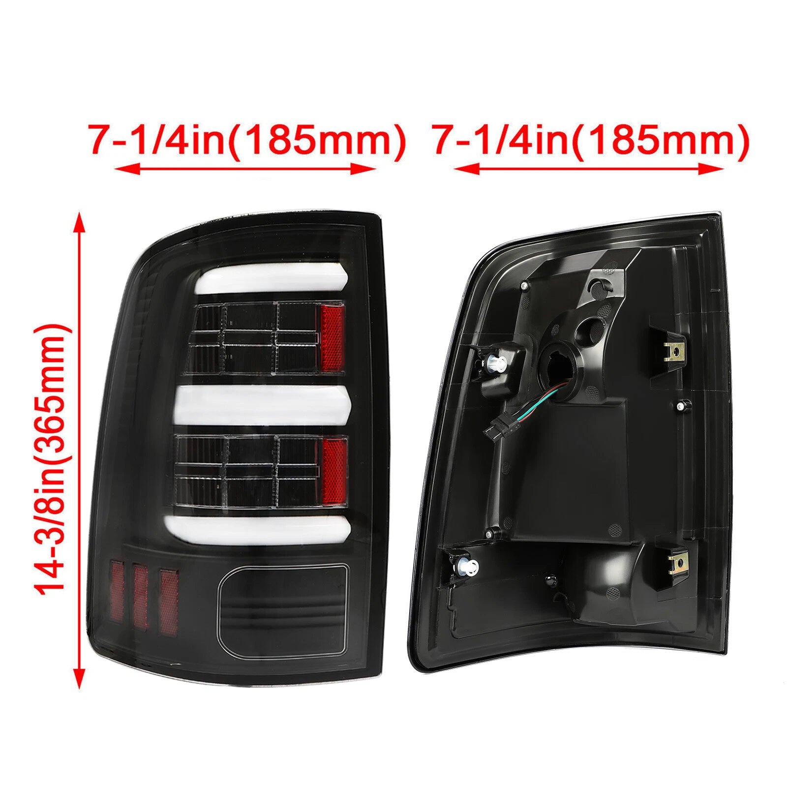Full LED Tail Lights for Dodge Ram 1500 2500 3500 (2009–2018)