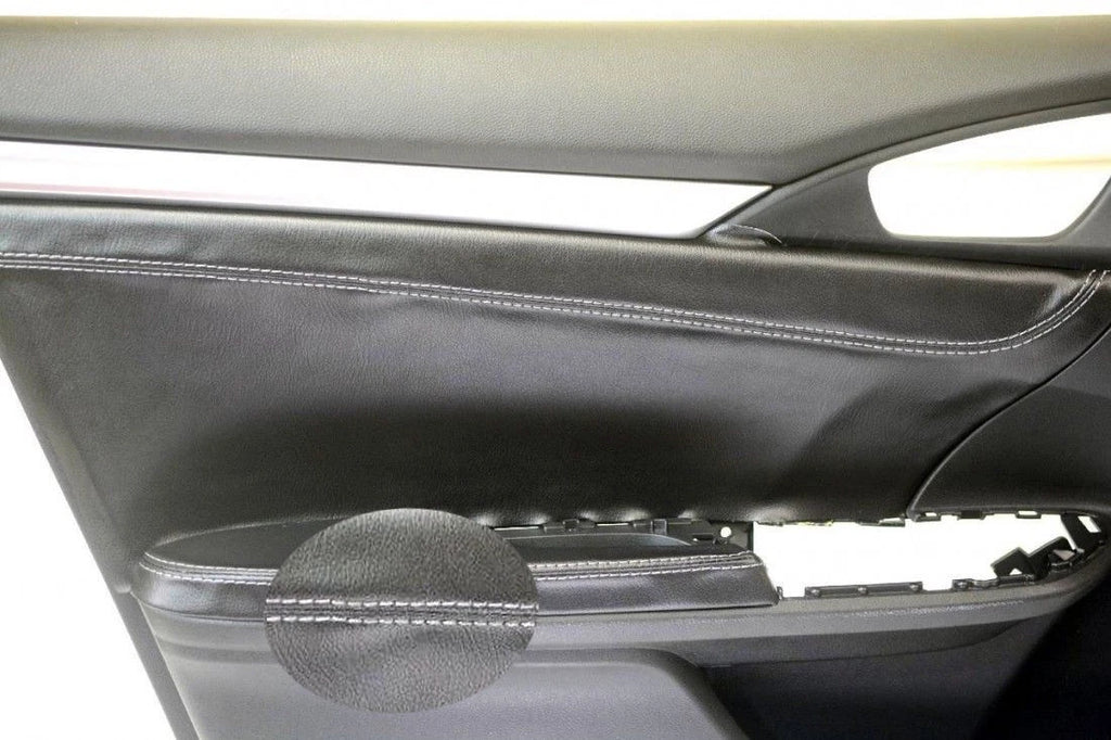 Front Door Armrest for Honda Civic Sedan (2016–2020) Gray Stitch Leather