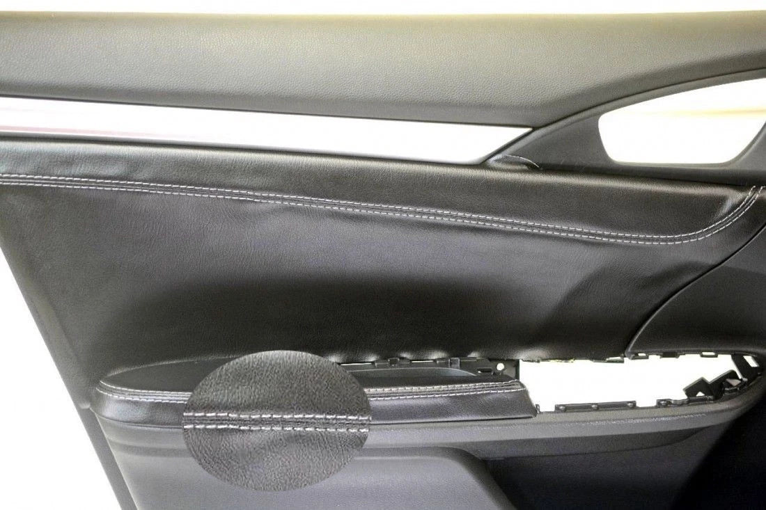 Front Door Armrest for Honda Civic Sedan (2016–2020) Gray Stitch Leather