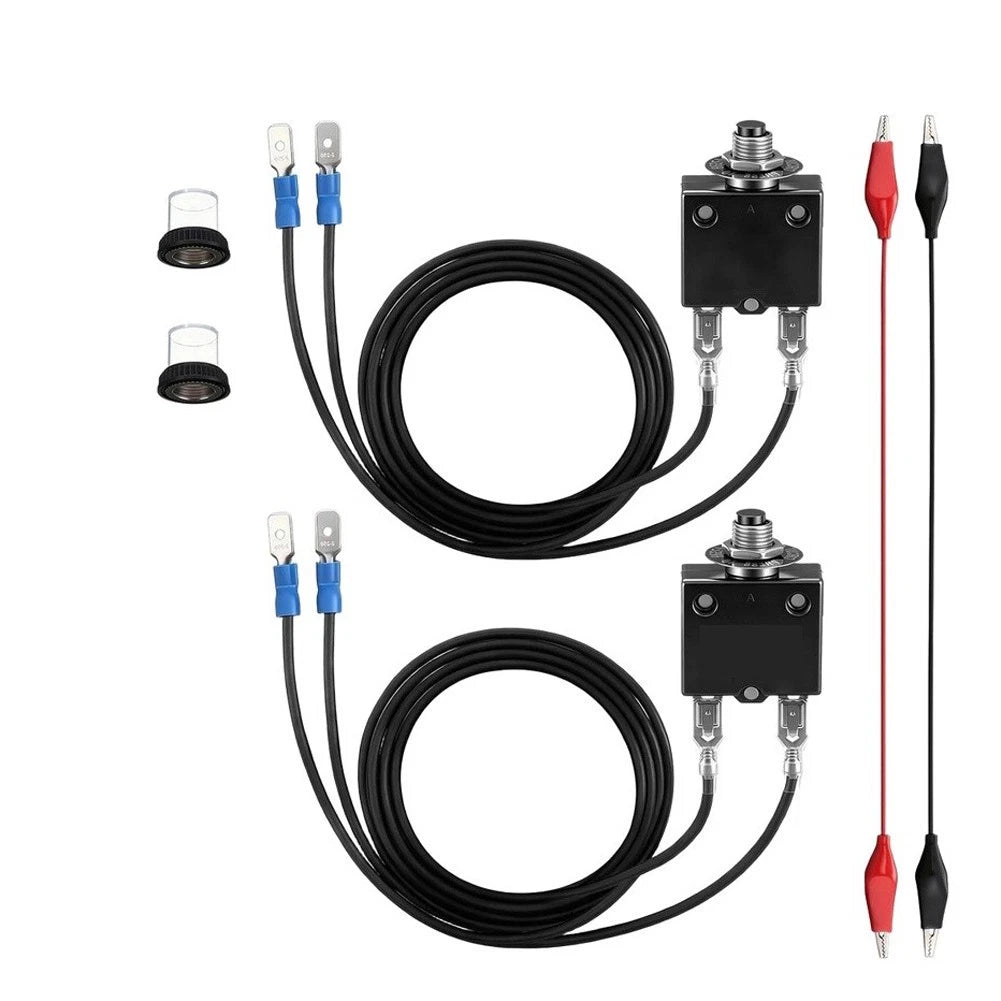3A 5A Resettable Fuse Circuit Breaker Kit for Marine RV Generator