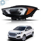 LED Headlight Assembly for Ford Edge (2019–2023) Black Housing Left