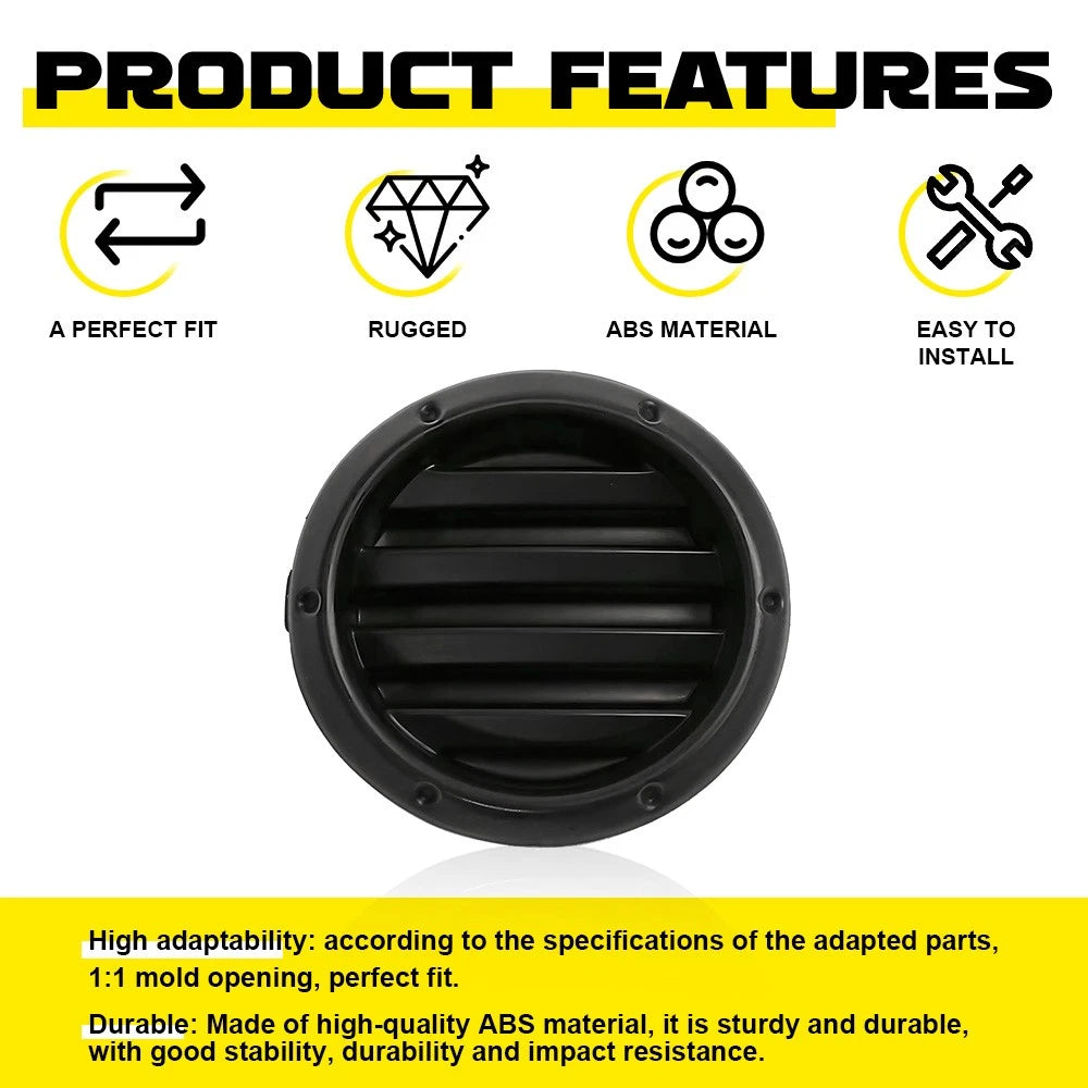 Fog Light Set Cover for Toyota Highlander (2004-2007) Primed Front