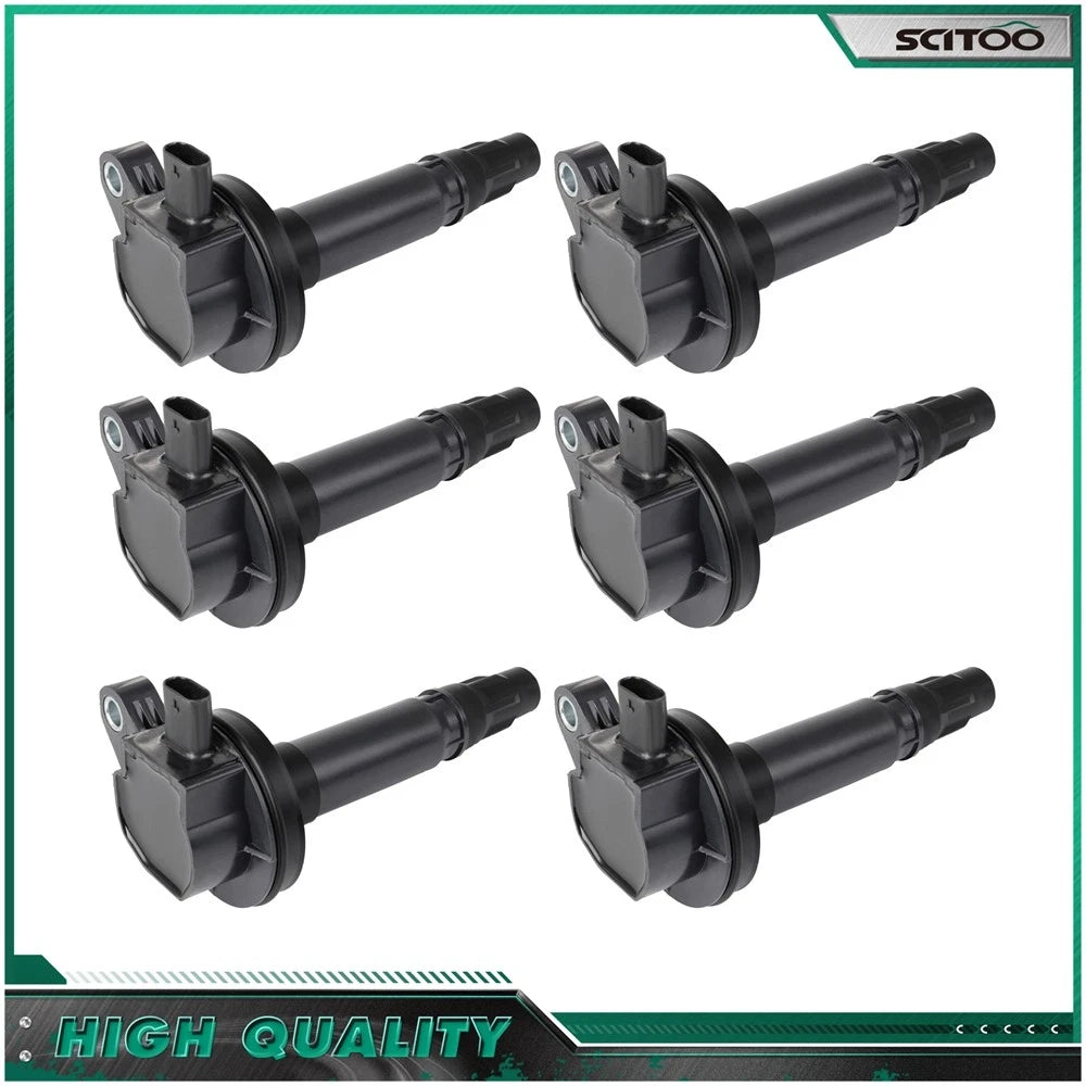 6 Ignition Coils for Ford F-150 Explorer Edge Flex 3.5L Mustang Lincoln MKT 3.7L
