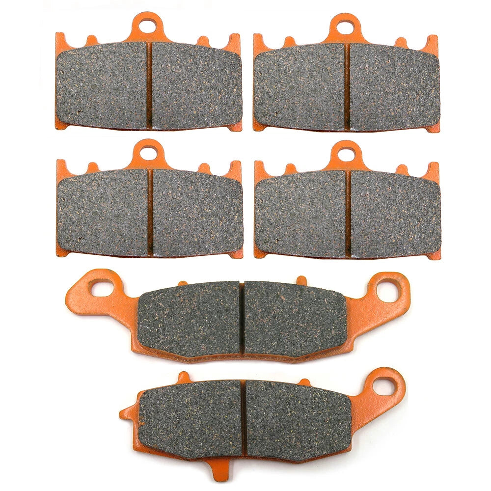 Set of 2 Front Rear Brake Pads for Kawasaki VN 1700 Vulcan (2009–2014) FA158 FA231 Carbon Fiber