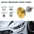 Yellow Solid Billet Pin Hatch Bonnet Anodized Stainless Trunk Lids for GMC