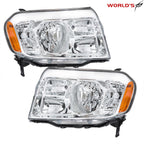 Set of 2 Halogen Chrome Headlight Assemblies for Honda Pilot (2009–2011)