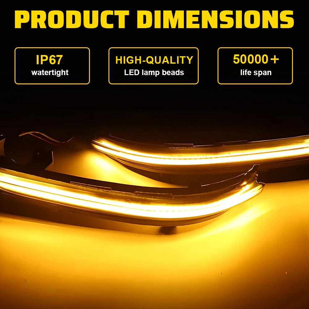 Dynamic LED Side Mirror Turn Signal Light for BMW 3 5 6 7 8 Series (2011–2023)