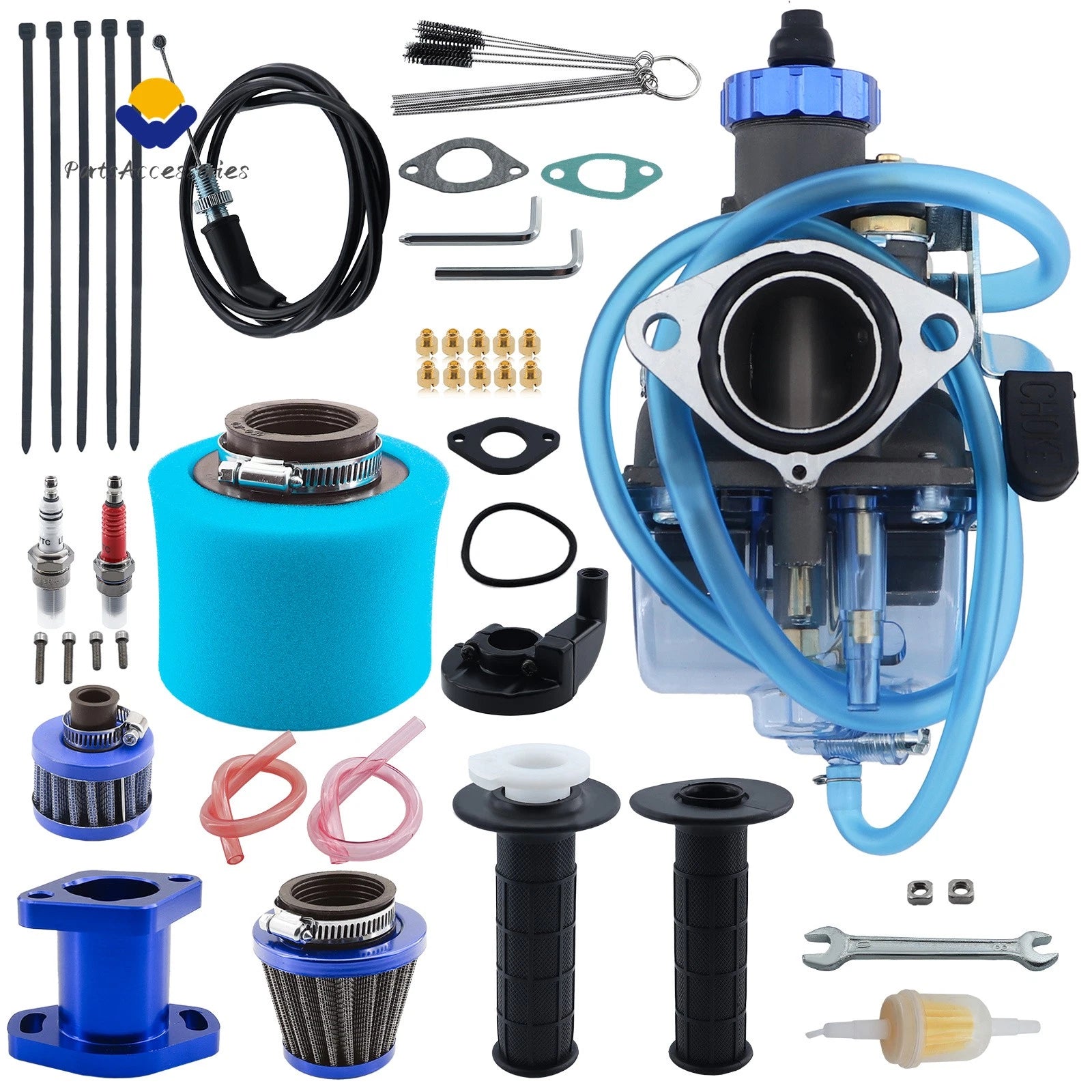 VM22 Carburetor Throttle Cable Jet Kit for 212cc GX160 CT200U BT200X (2010–2023)