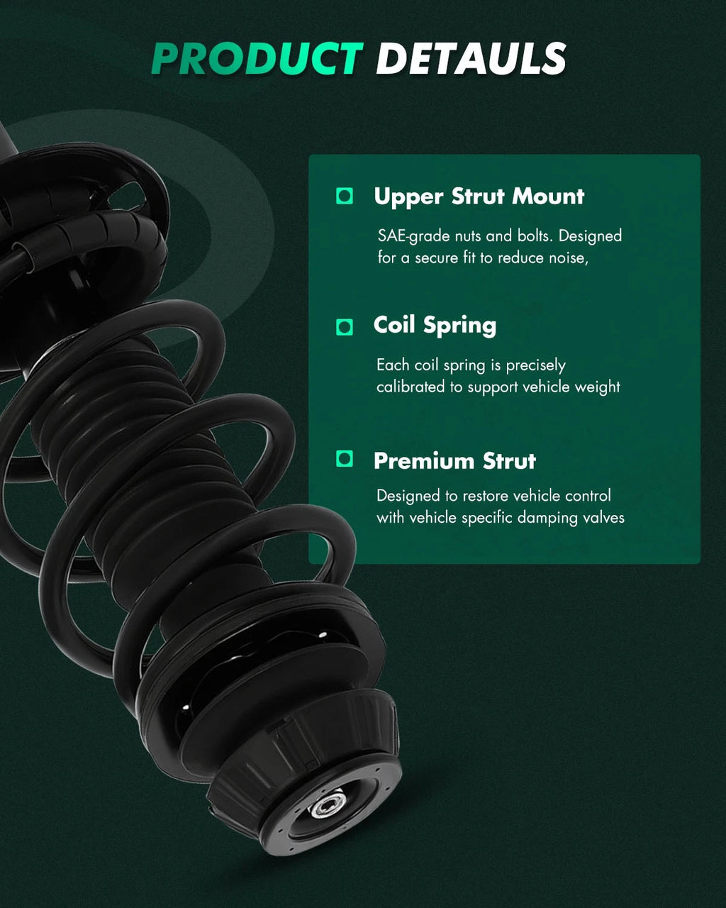 Front Complete Struts Spring Assembly for Scion xD (2011–2014)