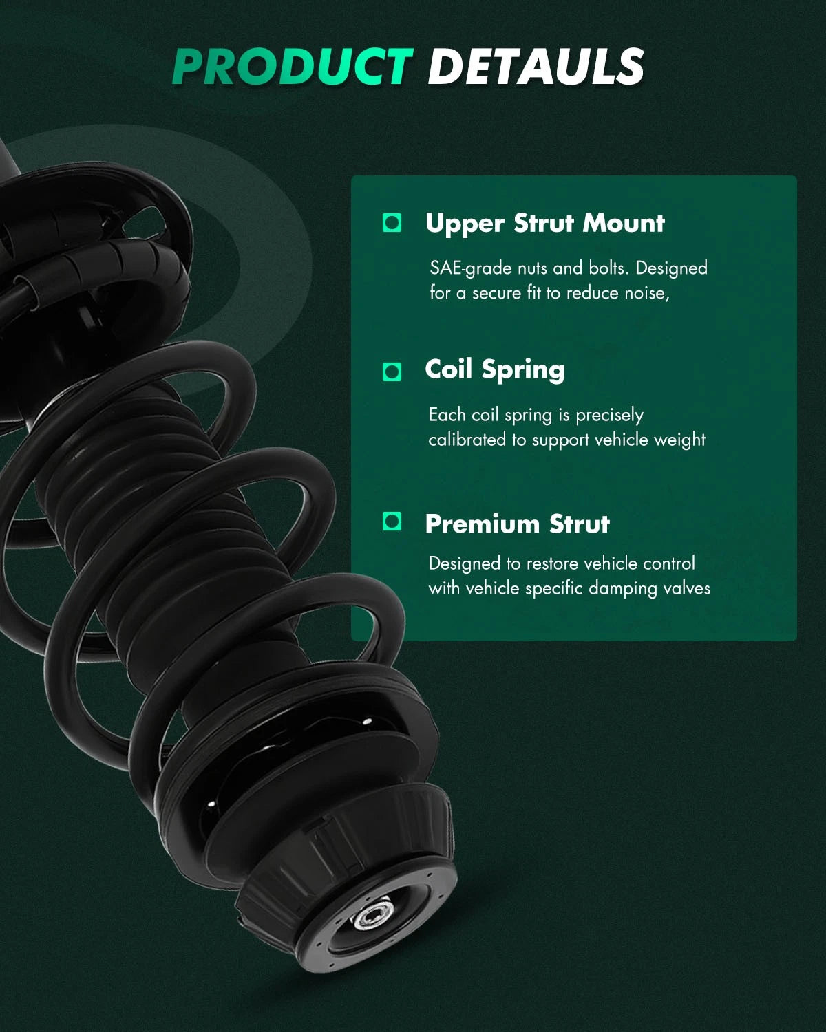 Front Complete Struts Spring Assembly for Scion xD (2011–2014)