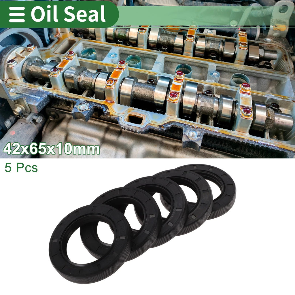 Set of 5 Oil Seals NBR Rubber 42x65x10mm for Various Models 