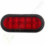 2X 6" 10LED Oval Reverse Back Up Turn Signal Tail Light for Trailer Truck