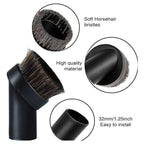 Round Dust Brush Vacuum Attachment for (1-1/4 to 1-3/8 Inch)
