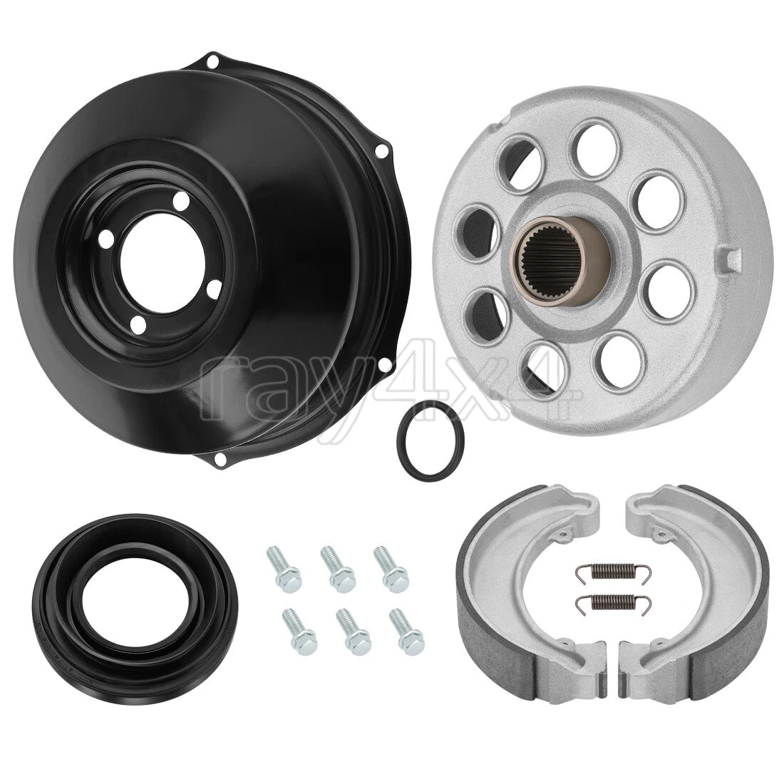 Rear Brake Drum Hub & Drum Cover Seal Kit for Honda TRX300 Fourtrax (1988–2000)