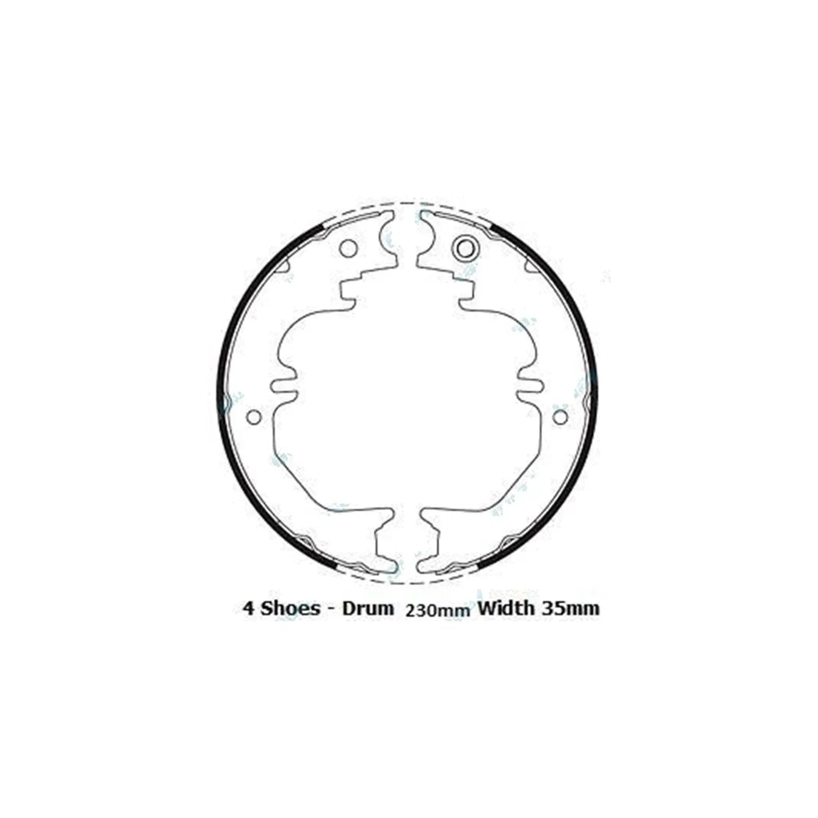 Hand Brake Shoes & Springs for Landcruiser 80 Series (1992-1998)