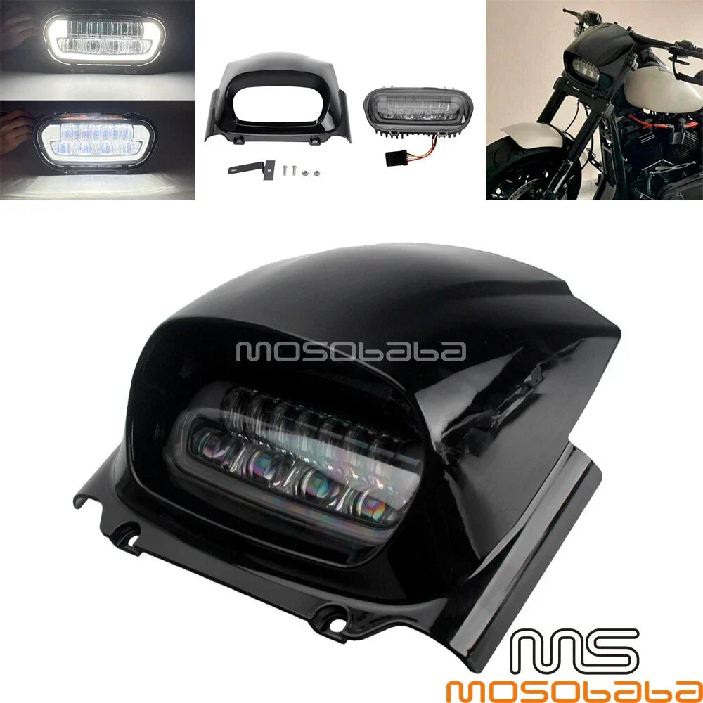 LED Headlight Fairing for Harley Softail FXFB 107 FXFBS Fat Bob (2018-2022)