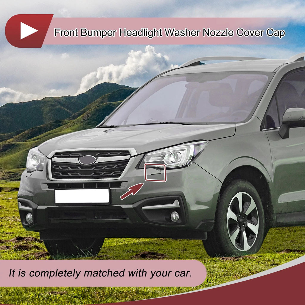 Front Left Washer Nozzle Cover Cap for Subaru Forester (2013–2015) Silver Tone