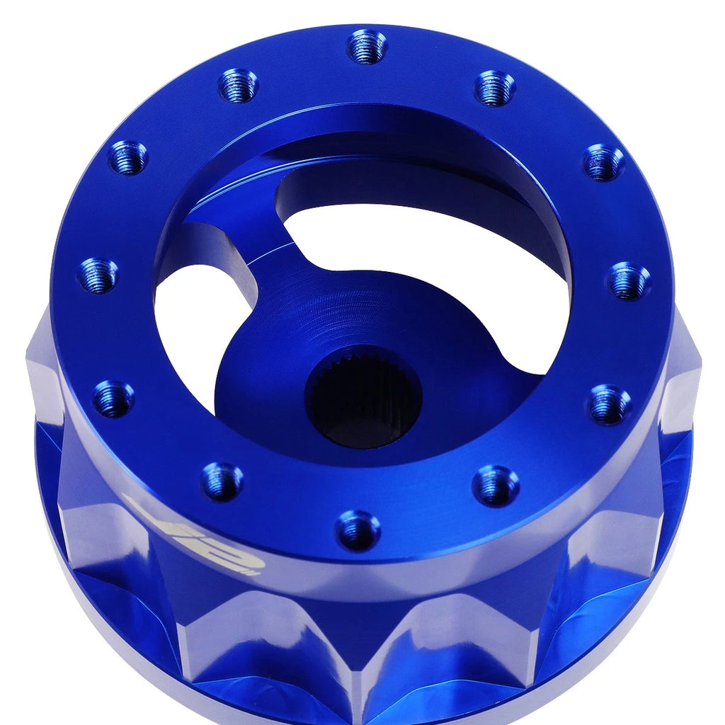 J2 6-Bolt Steering Wheel Hub Adapter for Honda Accord Prelude (1990–1996) Blue