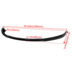 Glossy Black Front Bumper Lip Spoiler Splitter for Tesla S (2012-2016)