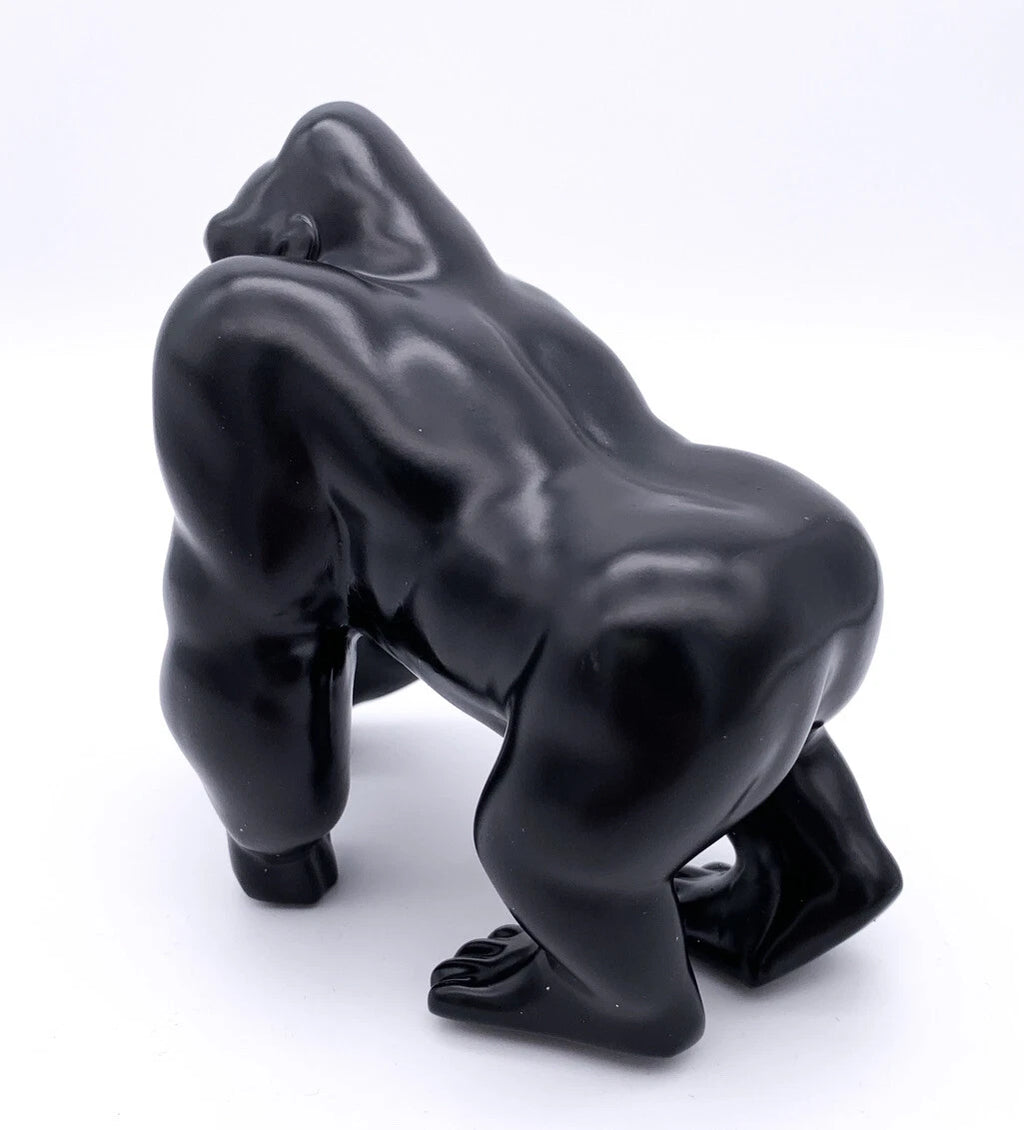 Hood Ornament Replacement Matte Black Cast Gorilla for Universal Cars (All)