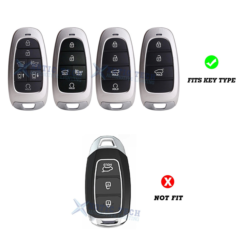 Soft TPU Smart Key Fob Cover Chain for Hyundai (2011-2024)