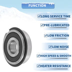 6303NR2RS Deep Groove Ball Bearings for Various Models (17x47x14mm)