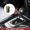 Gear Shift Knob Cover for Nissan Murano (2009–2013) Black Beige Faux Leather