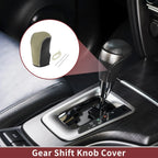 Gear Shift Knob Cover for Nissan Murano (2009–2013) Black Beige Faux Leather