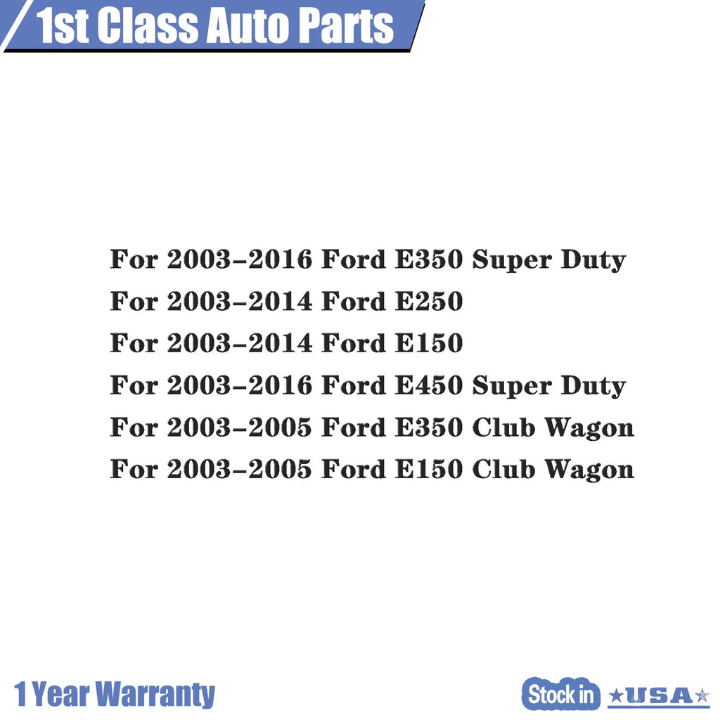 Left Manual Mirror for Ford E-150 E-250 E-350 E-450 E-550 (2003-2016)