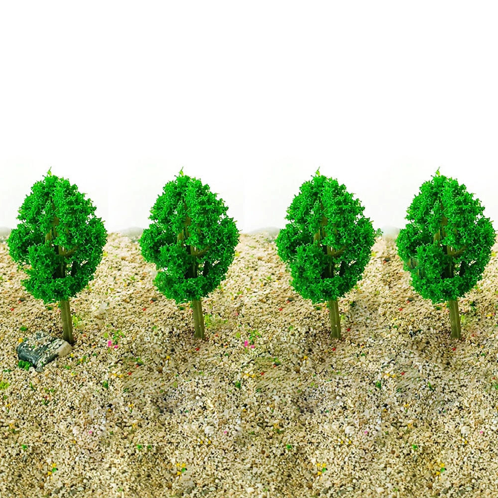 10Pcs 3.14" Model Trees for Garden Train Railway Diorama