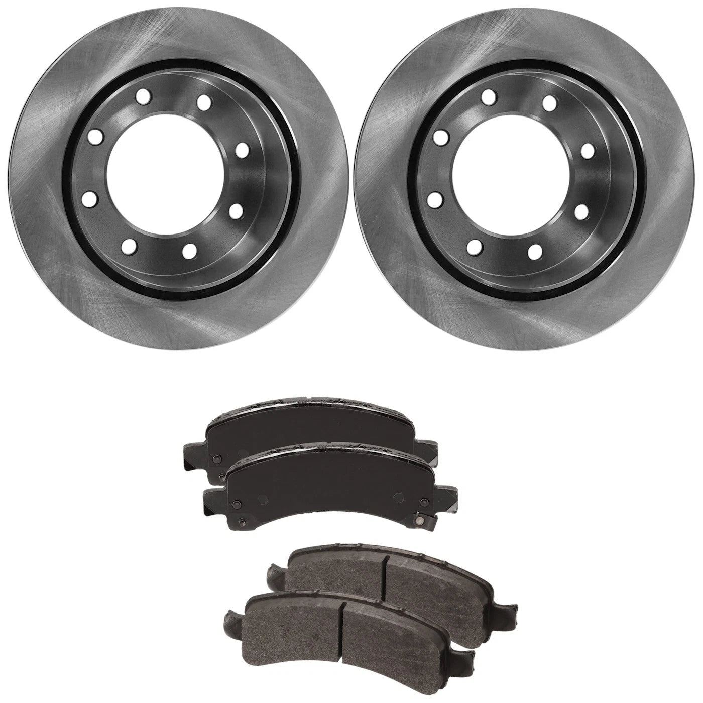 Disc Brake Rotor & Pad Kit for Chevrolet Express 3500, 2500 (2003–2017)
